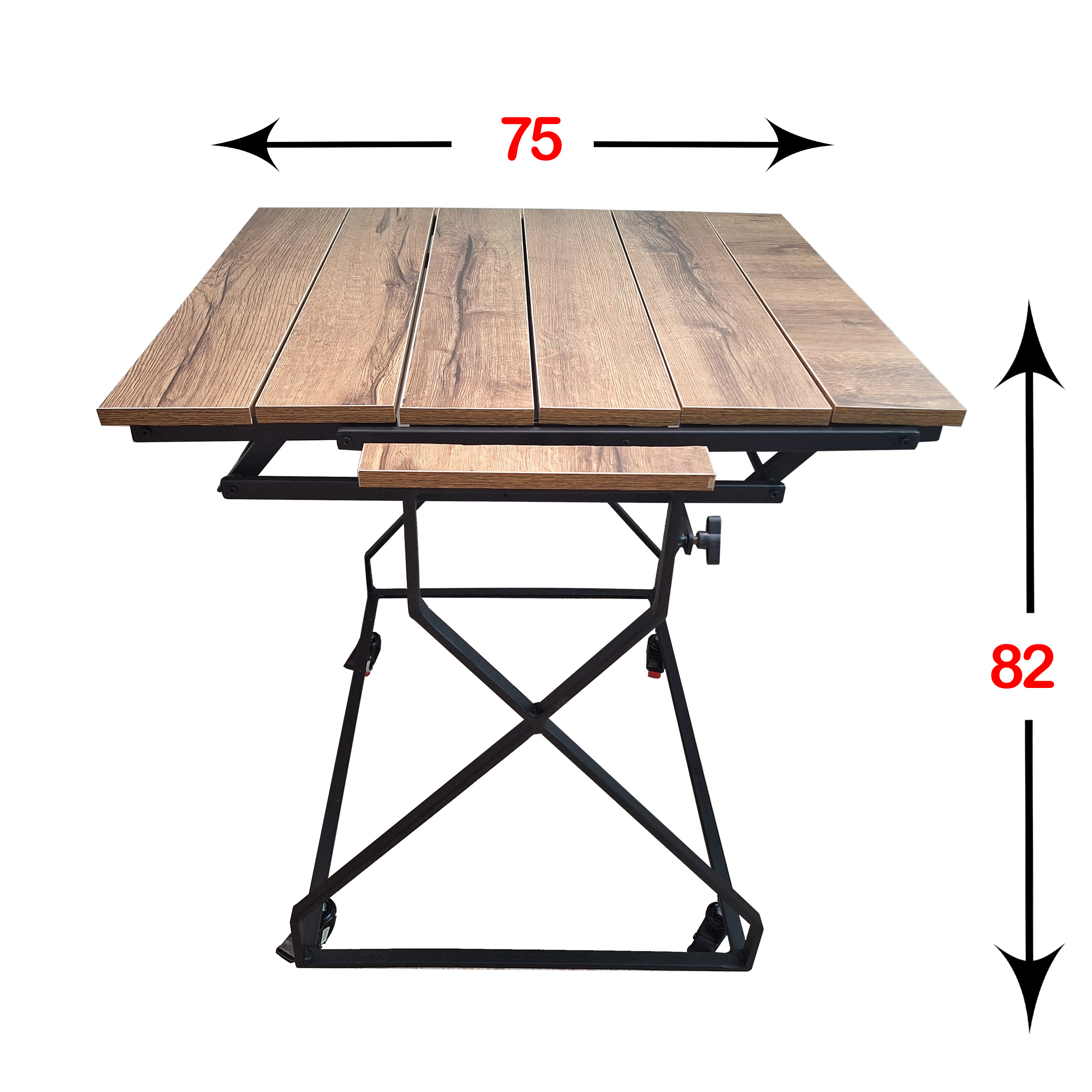 میز غذاخوری 5طبقه با مکانیزم خاص و قابل جابجایی توسط چرخهای زیرین حتی با ظروف - تصویر 6